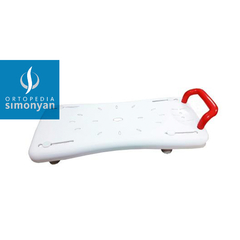 ASIENTO TABLA DE TRANSFERENCIA BLANCA PARA BAÑERA CON GRAMPAS AJUSTABLES