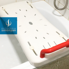 ASIENTO TABLA DE TRANSFERENCIA BLANCA PARA BAÑERA CON GRAMPAS AJUSTABLES - comprar online