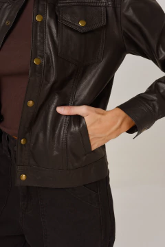 Campera de cuero vacuno MALAGA Standard personalizada en internet