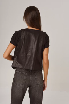 CHALECO DE CUERO VACUNO FORMENTERA - tienda online