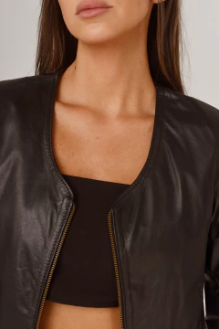 Imagen de Campera de cuero vacuno BERLIN Standard personalizada