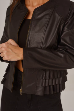 Campera de cuero vacuno VENECIA Standard personalizada - Tienda Romm