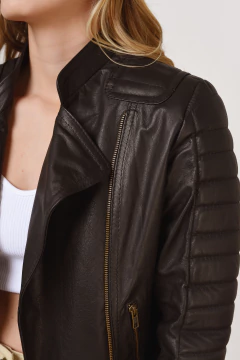 Imagen de Campera de cuero MYKONOS standard personalizada