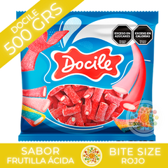 GOMITAS DOCILE MINI REGALZ BITE SIZE ROJO X 500 GRS!