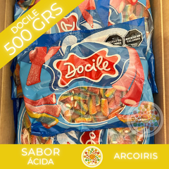 GOMITAS DOCILE MINI REGALIZ BITE SIZE ARCOIRIS X 500 GRS!