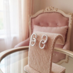 Aros pasantes eslabones Plata 925 - comprar online