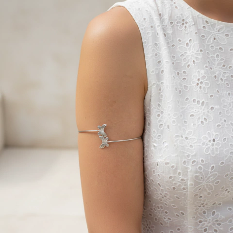 Brazalete mariposas acero quirúrgico