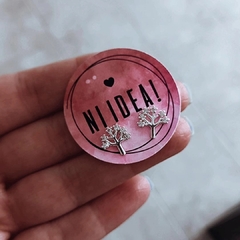 Aros pasantes árbol de la vida con cubics Plata 925