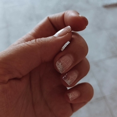 Argollita 8 mm shine Plata 925