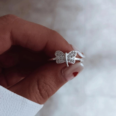 Anillo libélula con micropave Plata 925