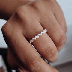 Anillo zig zag chico Plata 925 - comprar online
