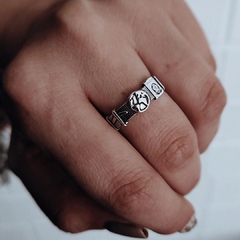 Anillo voyage Plata 925 empavonado - tienda online