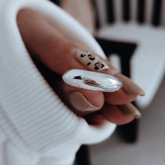Anillo bombé liso Plata 925