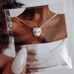 Cadena con dije puma micropave Plata 925