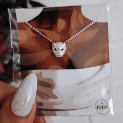 Cadena con dije puma micropave Plata 925 en internet