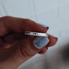 Anillo corazoncitos y cubics Plata 925 en internet