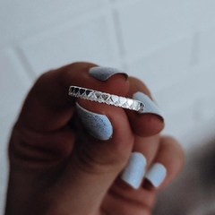 Anillo corazoncitos y cubics Plata 925 - Ni idea