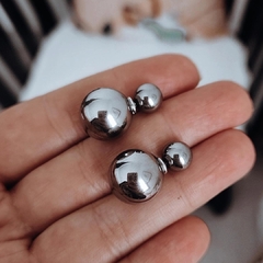 Aros Dior bolitas 7 y 12 mm Acero quirúrgico