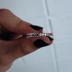 Anillo cubics de colores Plata 925