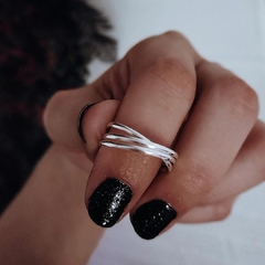 Anillo triple entrelazado (amistad) Plata 925 en internet
