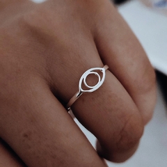 Anillo ojito calado Plata 925