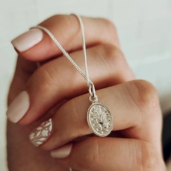 Cadena 40 cm con dije Virgen medalla milagrosa Plata 925 en internet