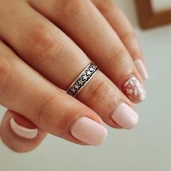 Anillo media falange estrellitas Plata 925 - Ni idea
