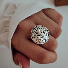 Anillo plata inflada árbol de la vida Plata 925