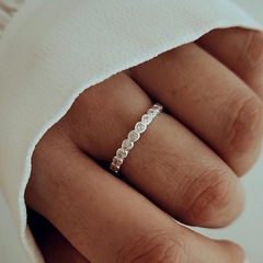 Anillo corazones con cubics sin fin Plata 925 - Ni idea