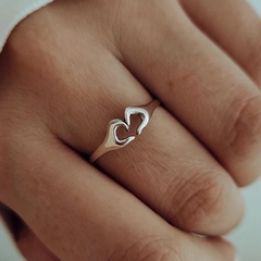 Anillo manitos corazón Plata 925