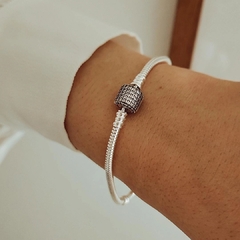 Pulsera estilo Pandora con circones Plata 925 - Ni idea