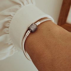 Imagen de Pulsera estilo Pandora con circones Plata 925
