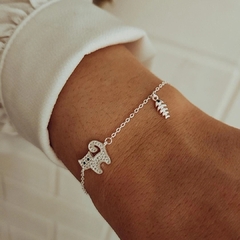Pulsera gatito micropave y pescado Plata 925 en internet
