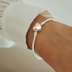 Pulsera estilo Pandora en acero blanco - comprar online