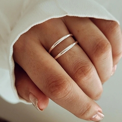 Anillo doble listo Plata 925