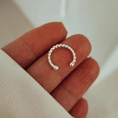 Aro cuff torzado Plata 925