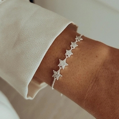 Pulsera estrellas micropave Plata 925 en internet