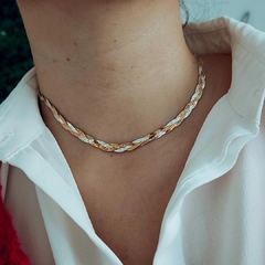 Cadena trenzada combinada Plata 925, gold y rosé - Ni idea