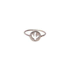 Anillo cactus calado Plata 925 - comprar online