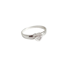 Anillo con cubic corazón Plata 925 - tienda online