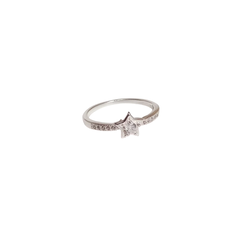 Anillo stars micropave con cubic engarzado Plata 925 en internet