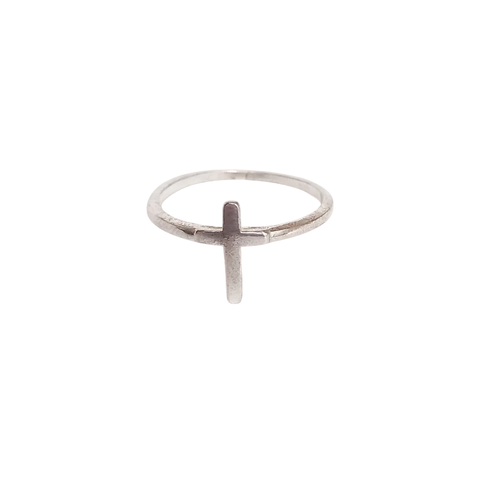 Anillo cruz Plata 925 - comprar online