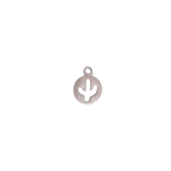 Dije cactus calado 1 cm Plata 925 - comprar online