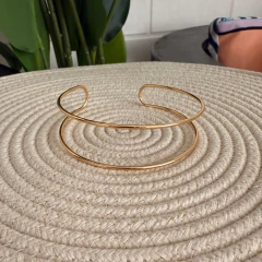 Brazalete doble linea minimalista gold en internet