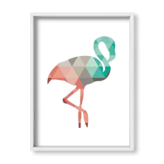 Cuadro Flamingo in colors - tienda online