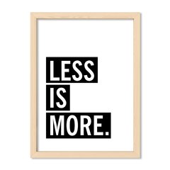 Cuadro Less is more