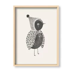 Cuadro Pajaro en grises - El Nido - Tienda de Objetos