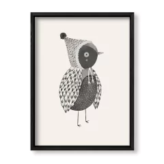Imagen de Cuadro Pajaro en grises