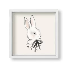 Cuadro Conejo en grises - tienda online