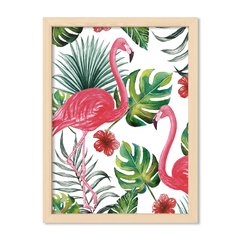 Cuadro Selva de flamingos